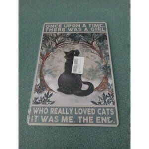 Once Upon A Time Cat Tin Sign 8 X 12 (86)